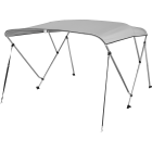 Bimini 3 Bögen Cape Horn Luxe 183x185 bis 198x117 - Hellgrau