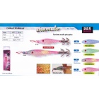 Tintenfisch köder Molle Sea Squid 9 cm Shamalo Aurora Blau