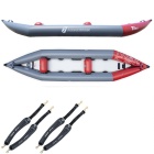 Kayak gonflable PVC Aqua Design Twiki II Rouge Eau vive