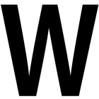 Zeichen W - Schwarz - 18 cm