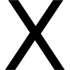 Buchstabe X - Pneumatisch - Schwarz