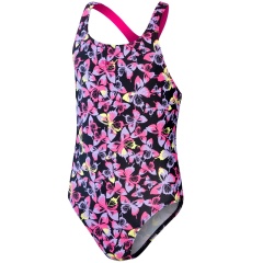 Badeanzug Allover Medalist Speedo Black/Rose Violet/Miami Lilac/Sunblaze - Größe 14 Jahre