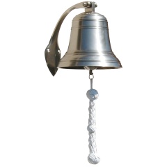 Schiffsglocke Décomarine verzinntes Messing - Durchmesser: 10 cm