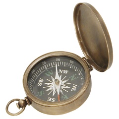 Kompass DécomarineØ 4,5 cm - Messing gealtert