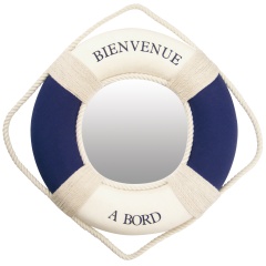 Spiegeltonne "Willkommen Décomarinean Bord" - Ø 30 cm