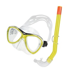 Set Maske & Schnorchel Seac-sub Capri - Gelb