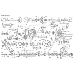 Ersatzteil Rolle Daiwa Tanacom 1000 - Part n°8 - 6E4896222 Screw