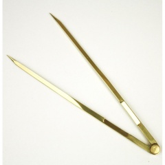 Gerader Kartenzirkel Topomarine - Messing