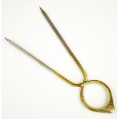 Einhand-Schiffskartenzirkel Topomarine Messing/Eddelstahl