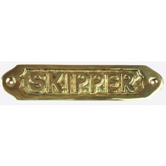 Türschild aus TopomarineMessing