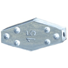 Plombs hexagonals crampons sachet de 2 en 80 gr