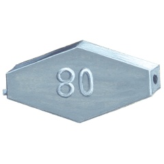Glatte sechseckige Bleie Beutel mit 8 in 10 gr