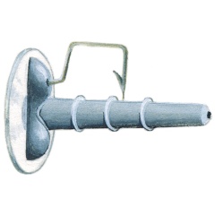 Haken mit 1 Hakensack à 25 Stück N°1 - 2,5g - Länge 2,3cm