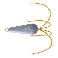 Bleigreifer mit 4 Ästen Messing 80 gr