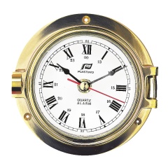 3Plastimo"-Uhr aus massivem Messing