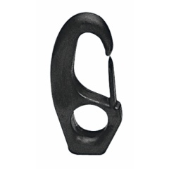 Schwarzer Polyamid-Karabiner Plastimo55 mm