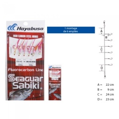 Vorfach Hayabusa Sabiki EX140 - Nr. 12