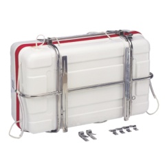 Verstellbare PlastimoStütze für ein Floß