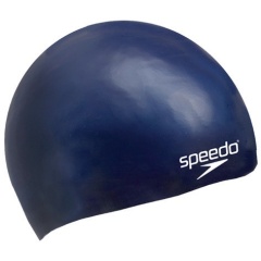 Badekappe Plain Moulded Silicone Navy - Junior