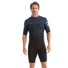 Shorty homme Jobe Perth 3/2 Back Zip Bleu