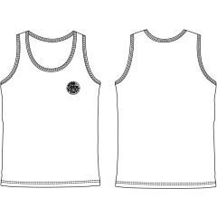Herren Rip Curl Surflite Tank Top - Weiß