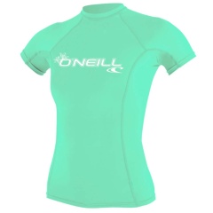 Lycra shirt damen kurzarm O'neill Basic Skins | Light Aqua-XS