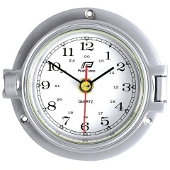 3Plastimo" mattverchromte Uhr