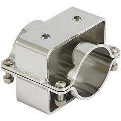 Doppelflansch aus Edelstahl Seanox für Angelrute-Tür - Edelstahl Durchmesser 51 bis 65mm