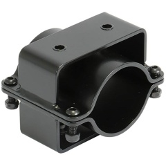 Doppelklemme aus Edelstahl Seanox für Angelrute Tür - Schwarz Durchmesser 51 bis 65mm