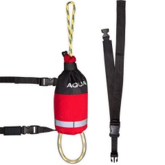 Corde de sécurité Aqua Design Throwbag avec ceinture Rouge 20 mètres