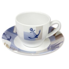CouleurmerNewport Kaffeetasse und Unter-Tasse x6