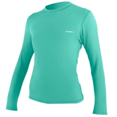Lycra femme manches Longue O'Neill Basic Skins Sun Shirt Turquoise