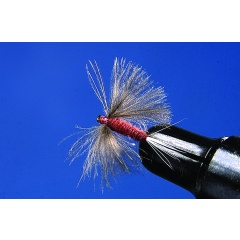 Lot von 2 Fliegen cul de canard cdc Brown Spinner