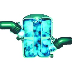 Schwenkbarer NLP-Wasserschleusen-Auslass Vetus- Ø 40 mm