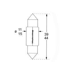 2 Shuttles VDM 12V - 10W - 11X44