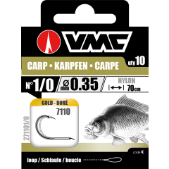 Gebundene angelhaken Vmc 7110 Karpfen Gold - n°1/0