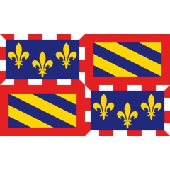 Dekomarine Burgund Bootsflagge 90 x 150