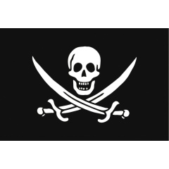 Piratenflagge Décomarine30 x 40