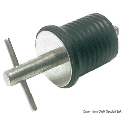 Spund aus rostfreiem Stahl Osculati mit 22 mm Neoprendichtung