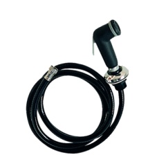 Handbrause Plastimo mit Schlauch und Halterung schwarz