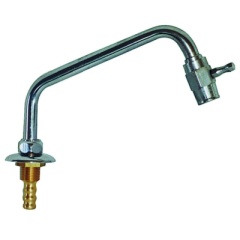 Ausguss Plastimo Messing verchromt mit Hahn