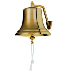 Großes Schallstück aus poliertem PlastimoMessing