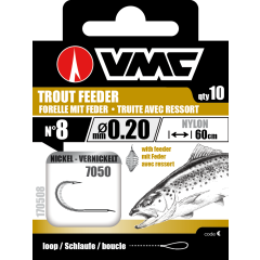 Montierte-haken Vmc 7050 Forellen-Spezial mit Feder - n°8 auf 20/100