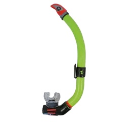 Schnorchel Zum Tauchen Aqualung Air Dry - Transparent/Limonengrün