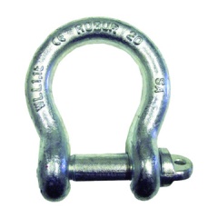 Schäkel zertifizierte Galva-Lyra gestempelt von 8 bis 20 mm