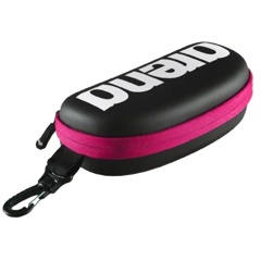 schwimmbrille -Hülle Arena Google Case - Black white fuchsia