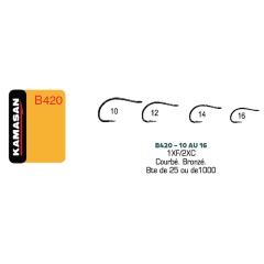 Angelhaken KAMASAN B420 - 25er Packung - H14