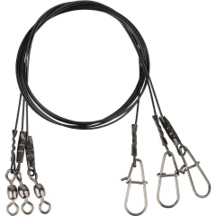 Vorfach Stahl Savage Gear black 7 Kabelkanal