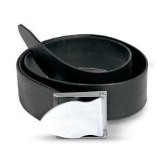 Best Divers Tauchgürtel aus schwarzem Gummi mit Edelstahlschnalle