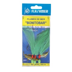 Vorfach Bonitobar 3 Angelhaken Nr. 5/0 Blanche